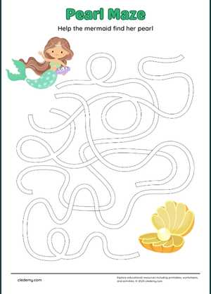 Pearl Maze: Help the Mermaid!