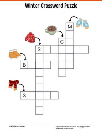 Winter Crossword Puzzles