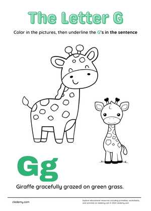 Alphabet Letters G