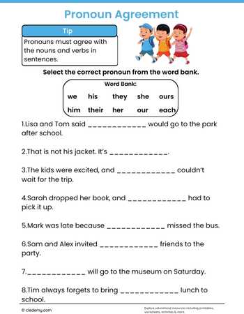 Pronoun Agreement