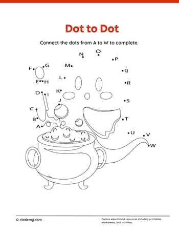 Dot to Dot St. Patrick Day Pot Of Gold