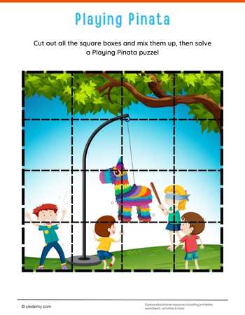 Playing Pinata Jigsaw Puzzle