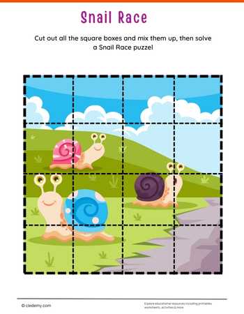 Snail Race Jigsaw Puzzle