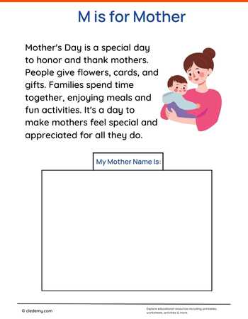 M Is for Mother