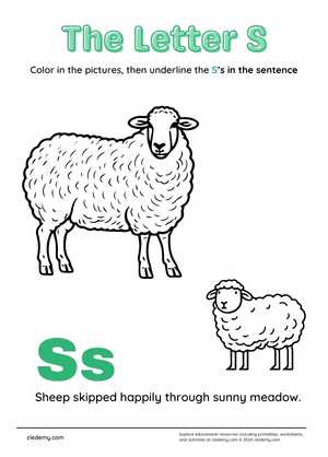 Alphabet Letters S