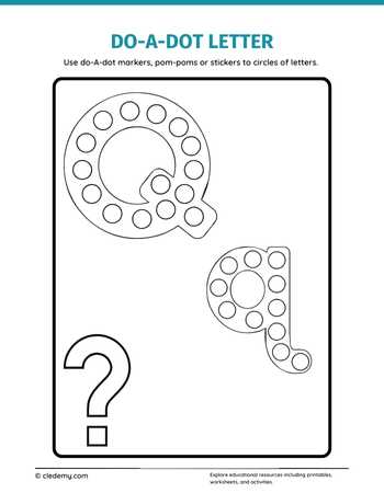 Letters Qq Do a Dot