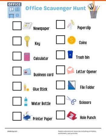 Office Scavenger Hunt