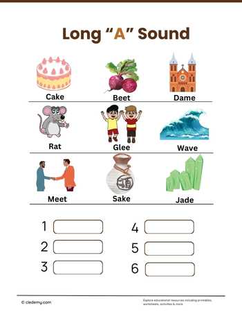 Long Vowel Sounds A