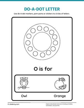 Letters O Do a Dot