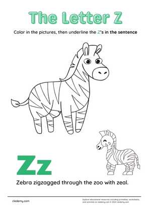 Alphabet Letters Z