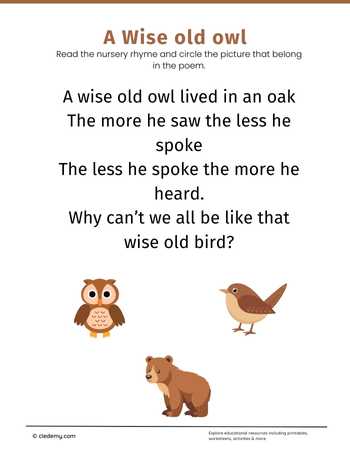 A Wise Old Owl