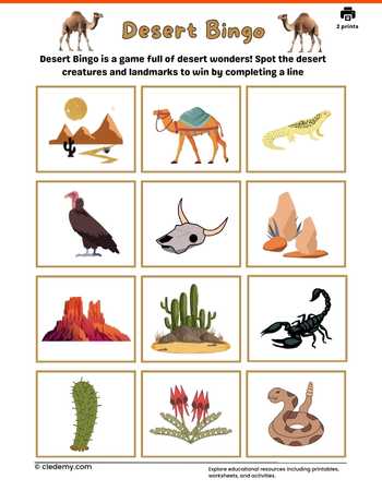 Desert Bingo