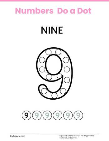 Numbers 9 Do a Dot