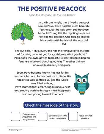 The Positive Peacock