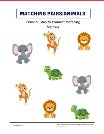Matching Pairs Animals