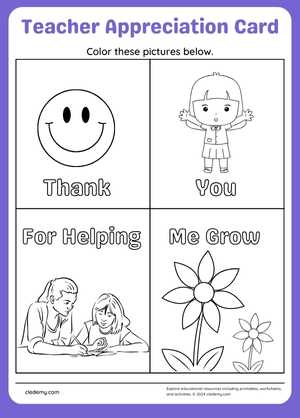 Thank You, Teacher: A Colorful Appreciation Card