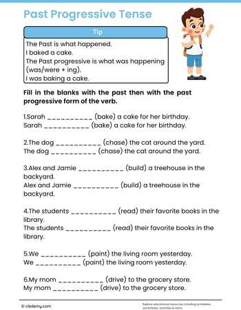 Past Progressive Tense