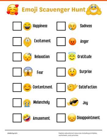 Emoji Scavenger Hunt