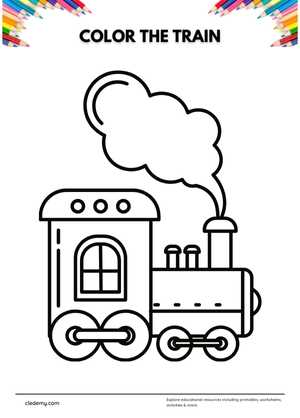Toy Train Coloring
