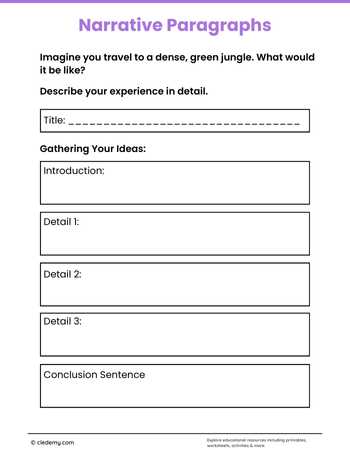 Narrative Paragraph Writing