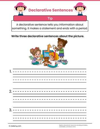 Declarative Sentences Grade 2