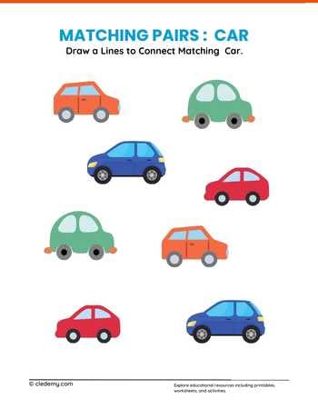 Matching Pairs Cars
