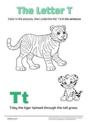 Alphabet Letters T