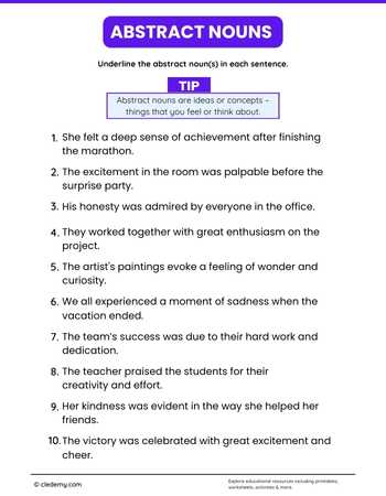 Abstract Nouns