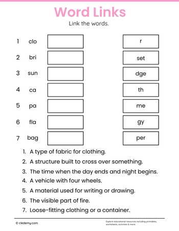 Linking Words Together