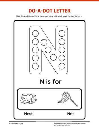 Letters N Do a Dot