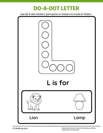 Letters L Do a Dot