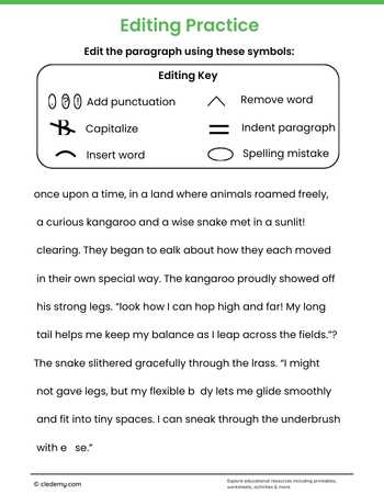 Paragraph Editing