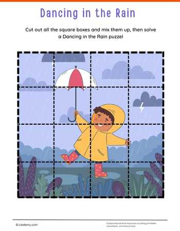 Dancing in The Rain Jigsaw Puzzle