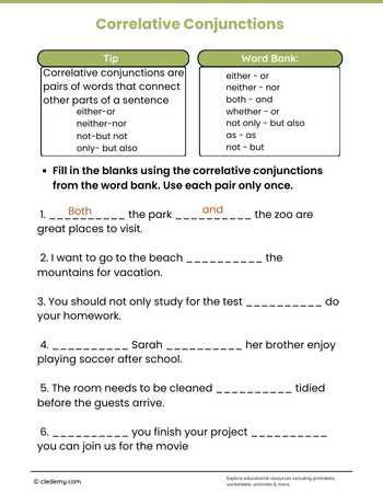 Correlative Conjunctions