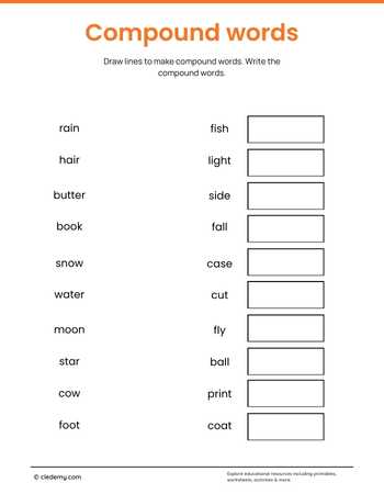 Compound Word Practice Fun