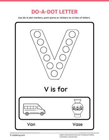 Letters V Do a Dot