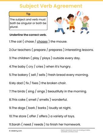 Subject Verb Agreement