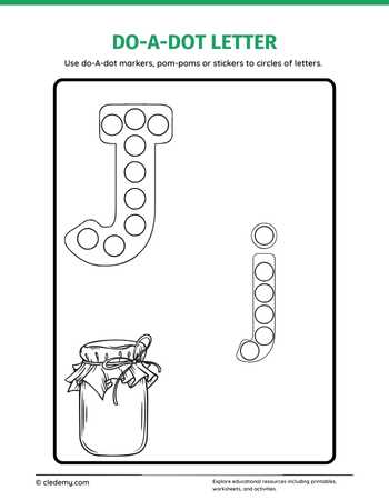Letters Jj Do a Dot