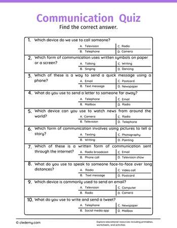 Communication Quiz