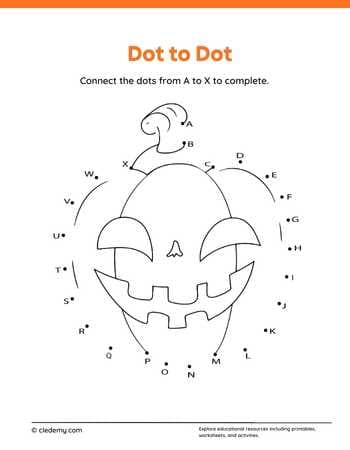Dot to Dot Pumpkin 2