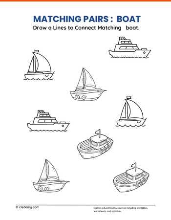 Matching Pairs Boats