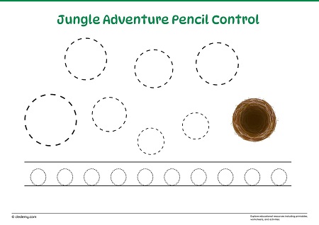 Jungle Adventure Pencil Control