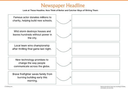 Newspaper Headline Writing