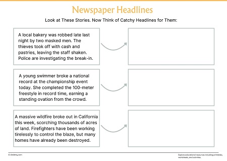 Newspaper Headline Writing Higher Ability