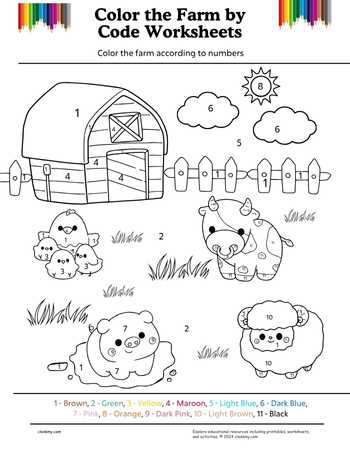 Color the Farm by Code
