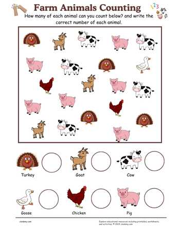 Farm Animals Counting