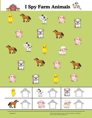 I Spy Farm Animals
