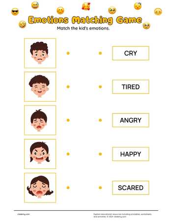 Emotions Matching Game