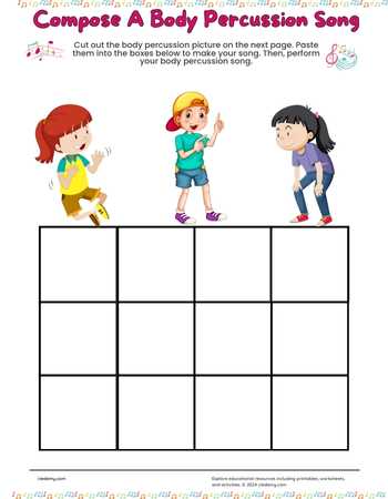 Compose A Body Percussion Song Activity