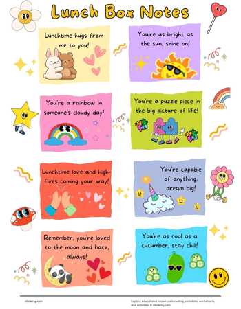 Lunch Box Note